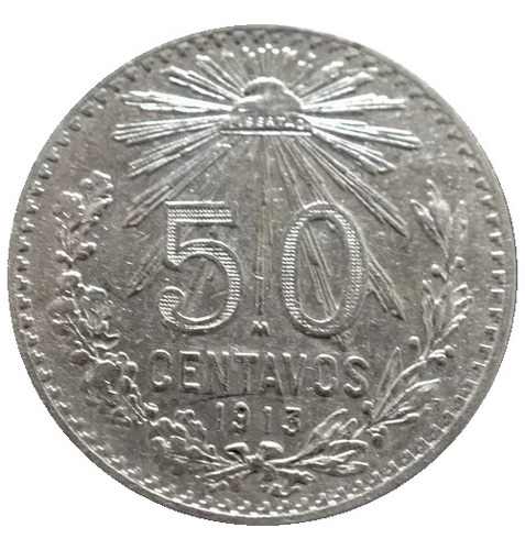 50 Centavos Resplandor Ley 0.800 1913 Cospel Grande