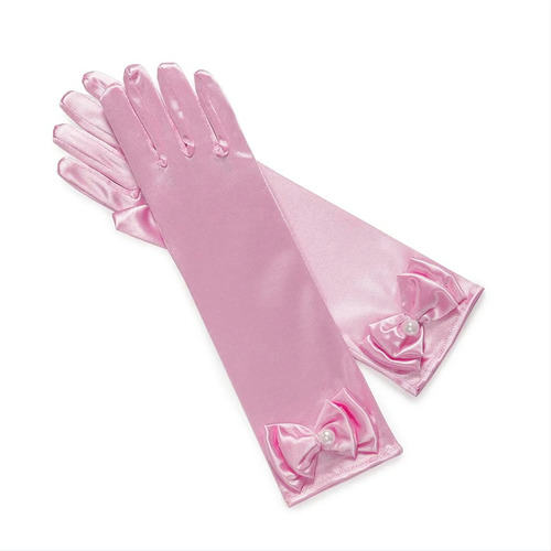 Guantes Princesa Disfraz Frozen Rapunzel Aurora Jazmín 