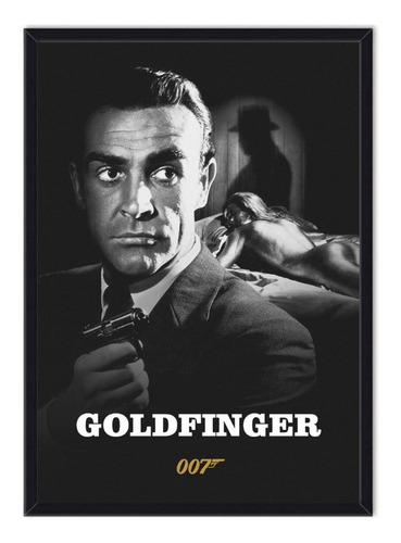 Cuadro Enmarcado - Póster Película James Bond - Goldfinger 