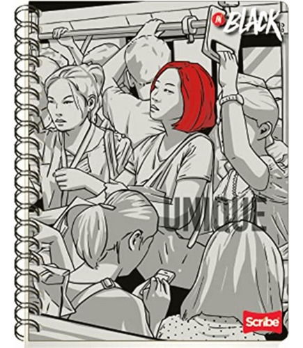 Scribe Inblack, Cuaderno Con Espiral Doble Profesional De