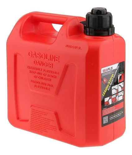 Galão Tanque De Combustível Gasolina Seaflo 1.3 Galões / 5 Litros Com Bico Para Controle