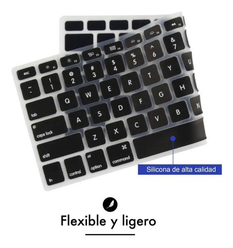 Imagen 7 de 10 de Protector Silicona Teclado Compatible Macbook 12 A1534