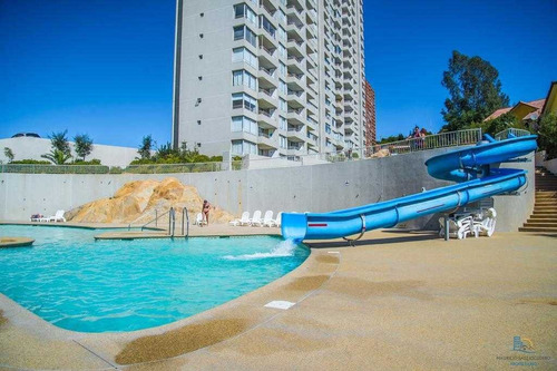 Imagen 3 de 29 de Jardines De Reñaca, 3 Piscinas Con Toboganes Acuaticos.