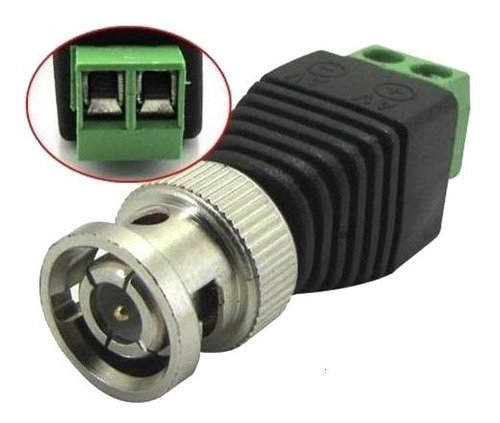 Adaptador Coaxial Bnc Video Balun Camara Cctv 400mts 1 Canal