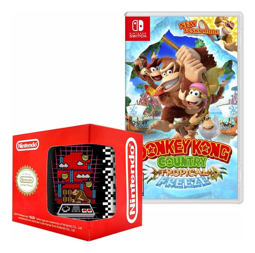 Donkey Kong Country Tropical Freeze Nintendo Switch Y Taza 3