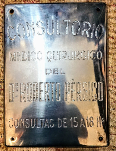 Antigua Chapa De Medico 