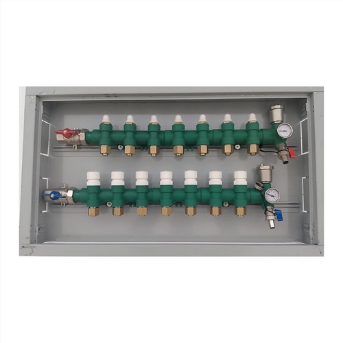 Colector Tubotherm 7 Circuitos 20mm  Calefaccion Gabinete