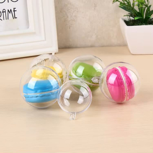 Esferas Acrílicas Transparentes 8 Cm. 5 Unidades