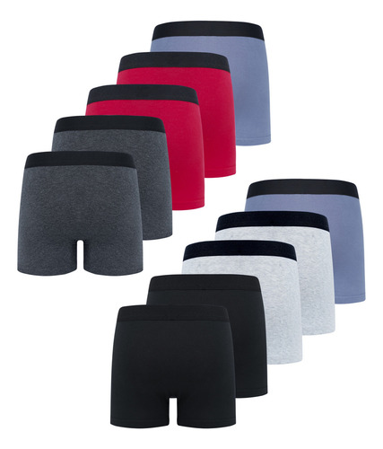 Pack De 10 Calzoncillos Deportivos Transpirables Con Forma D