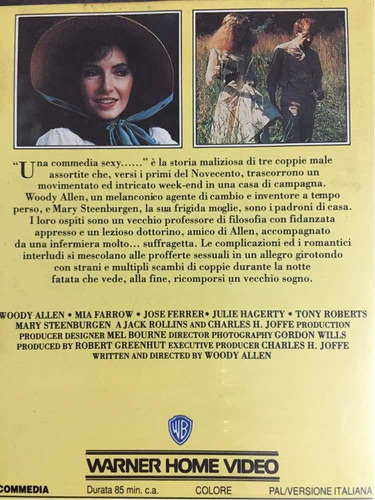 Vhs Woody Allen In Una Notte Di Mezza Estate (en Italiano) (Usado)