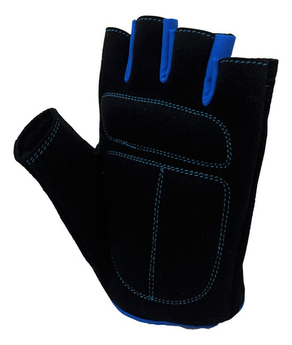 Guantes Multiusos Adulto Para Pesas, Ciclismo, Crossfit, Gym Azul Lisa Chica