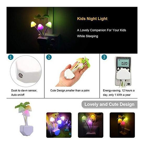 Luces Nocturnas Led De Sensor De 2 Paquetes, Lámpara De Cama
