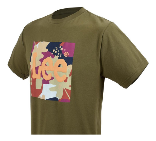 Imagen 4 de 5 de Playera Casual Lee Manga Corta De Hombre S40