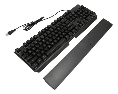 Reposamuñecas Extraíble Con Teclado Con Cable Mecánico Para