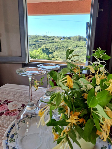 Cabaña O Casa De Alquiler En Villa Serrana Hasta 4 Personas - Tv, Directv, Wifi, Piscina
