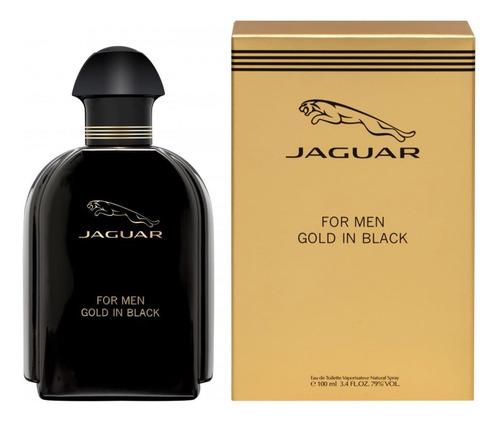 Perfume Jaguar Gold In Black Eau De Toilette, 100 Ml, Para H