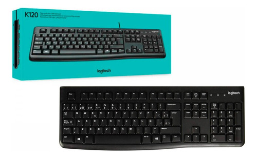 Teclado Logitech K120 Negro Español