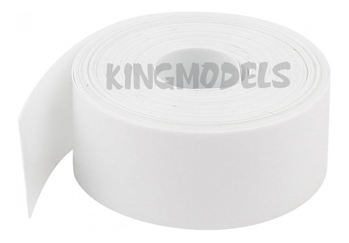 Tubo Termo Retrátil Pvc 150mm(chato)-diametro95.4mm -branco