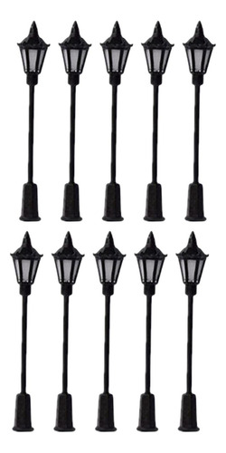 10 Piezas De Lámparas De Poste De Luz Escala Ho Paisaje En