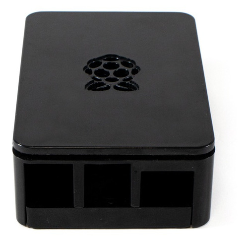 Carcasa De Plástico Abs Para Raspberry Pi 4b Color Negro