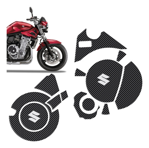 Protetor Adesivo Motor Relevo 3d Moto Suzuki Bandit 650 S N