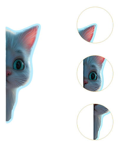 2 Peças Adesivos De Parede De Gato Adesivos De Interruptor
