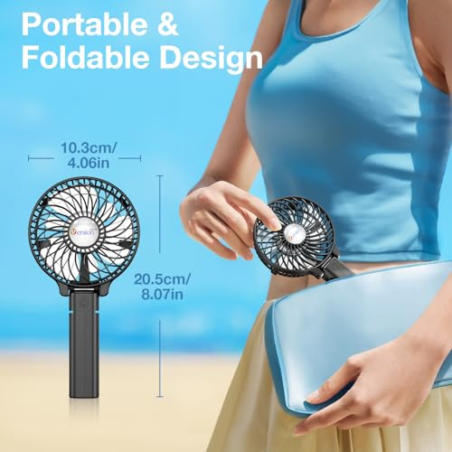 Ventilador De Mano Portátil Versiontech, Potente+duradero+40