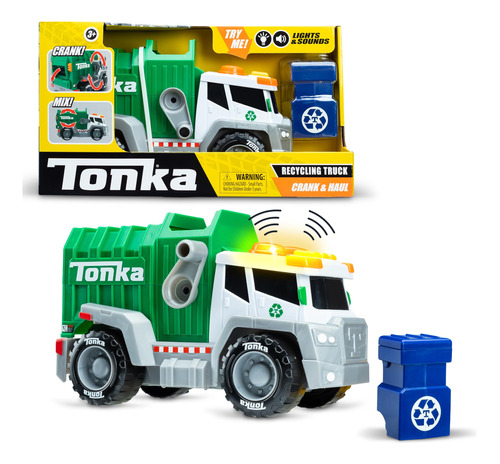Tonka, Crank And Haul - Camion De Basura Fabricado Con Plast