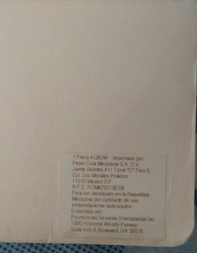 Pepsicards Album (completo) (Usado)