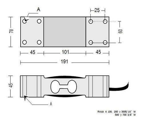 Celda De Carga Mod. Pct + Indicador Led A Bateria Trailer