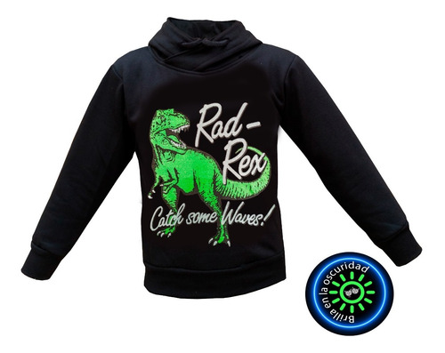 Sudadera Infantil Rex  ¡brilla En La Oscuridad!