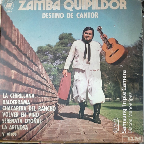 Vinilo Zamba Quipildor Destino De Cantor F4