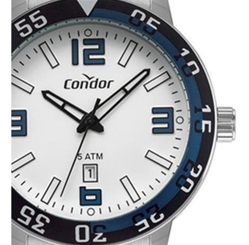 Relogio Masculino Prata Condor Co2115kwp/4k