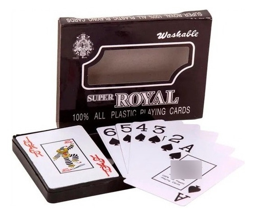 Cartas De Poker 51 Cartas Azul Y Negras 2 Barajas Plastico