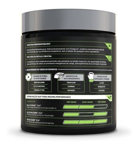 Imagen 2 de 3 de Creatina Premium Pura Dux Alemana - 300 Grs