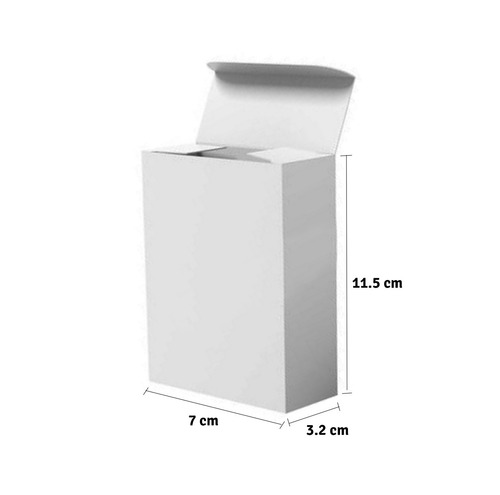 Imagen 2 de 2 de Caja Blanca, Empaque, Estuche, Jabón, Cartón(12 Unidades)