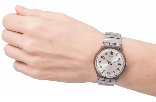 Swatch Originals Gent -Silverall S Watch (GM416B) Silver | WatchShop.com™