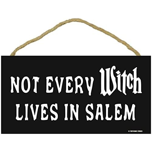 No Todas Brujas Viven Salem, Cartel De Madera Divertido...