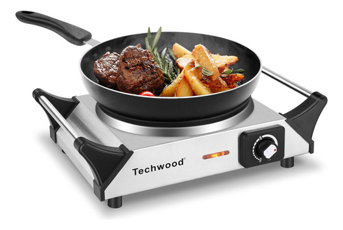 Techwood - Placa Caliente Para Cocinar, Estufa Elctrica De 1