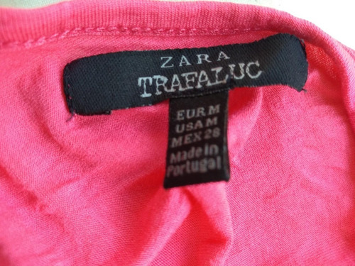 Remera Musculosa Zara Original Rosa ++