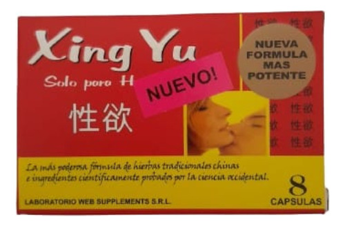 Xing Yu X 8 Cápsulas Vigorizante Masculino + Potencia Sexual