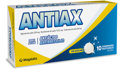 Antiax® X 10 Comprimidos Masticables - Antiácido
