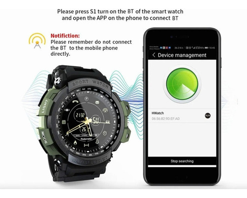 Reloj Inteligente Mk28 De 1,14 Pulgadas Pantalla 5 Atm Anti-