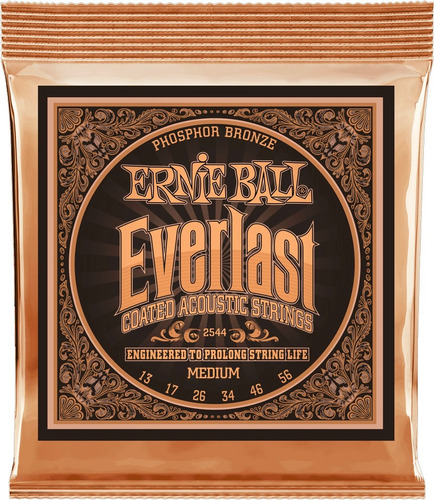 Encordado Ernie Ball Everlast Coated Eb2544 013-056 Medium