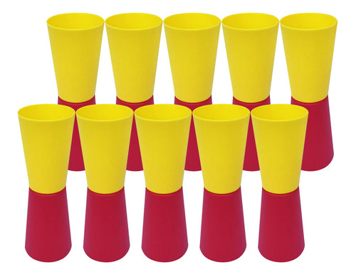 10x Flip Cups Speed Agility Training Copas Rojo Amarillo