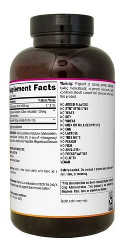 Member's Mark Vitamin C 1000 Mg. Com bioflavonóides cítricos e rosa mosqueta 500 comprimidos
