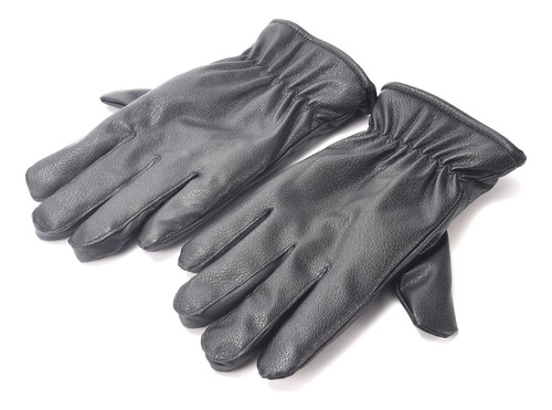 Guantes De Moto Invierno Eco Cuero Con Interior Polar New