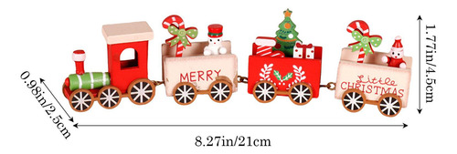 Juguete De Tren De Navidad De Madera, Decoración Del De