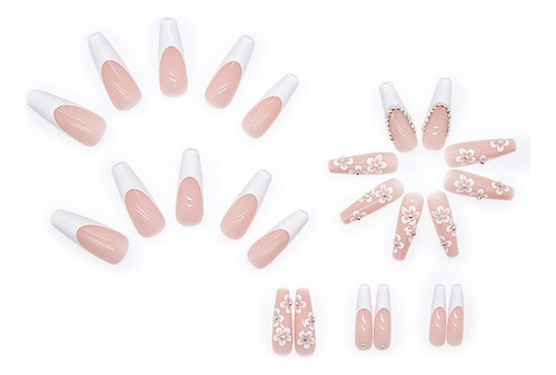 Uñas Postizas Pegamento De Uñas Postizas Decoradas Color Z271