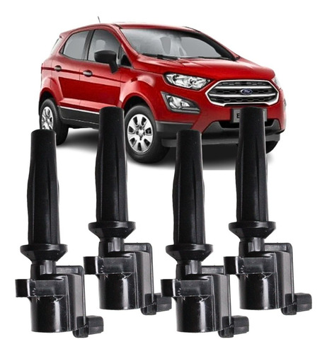 Kit 4 Bobina Ignição Ecosport 2.0 16v Duratec 2008 A 2019